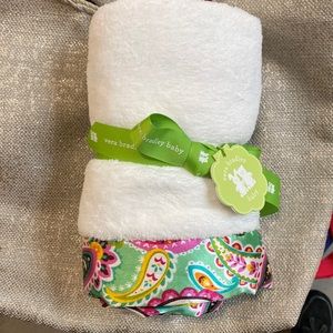 VERA BRADLEY Tutti Frutti PLUSH BABY BLANKET  12768-140 NEW NIP Green Pink